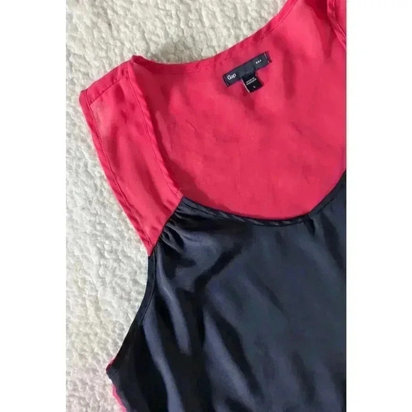 Gap Rome Summer Dress Sleeveless Adjustable Waist Color Block Lightweight Size L - Picture 4 of 9